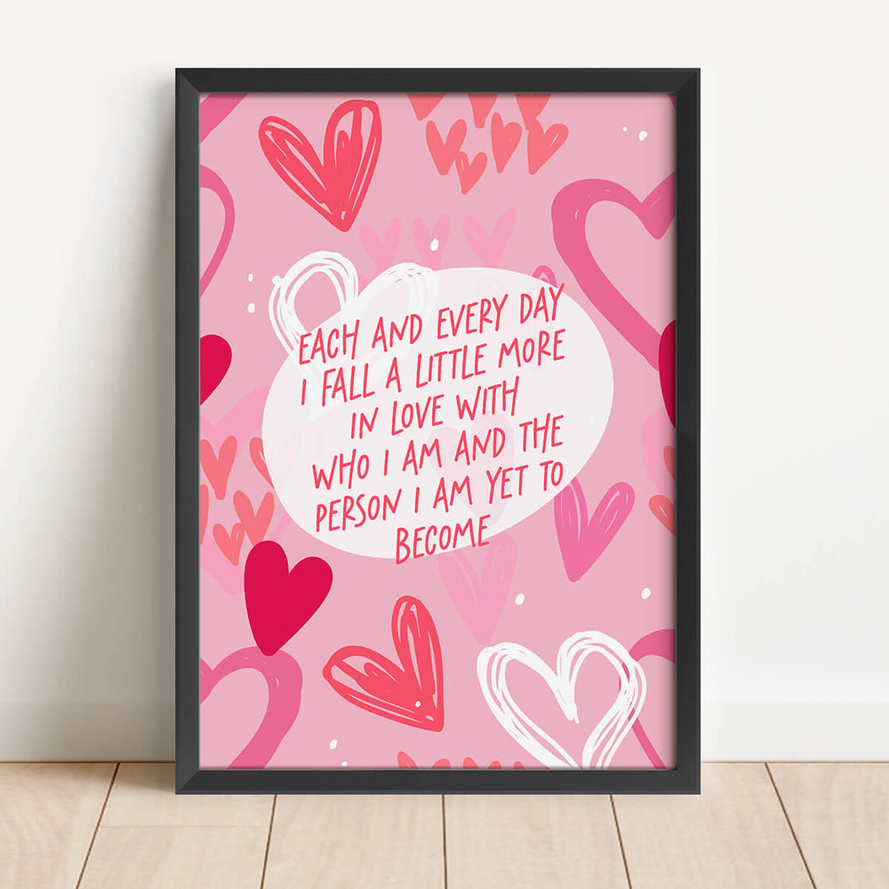 Hver eneste dag føler jeg meg litt mer forelsket i den jeg er