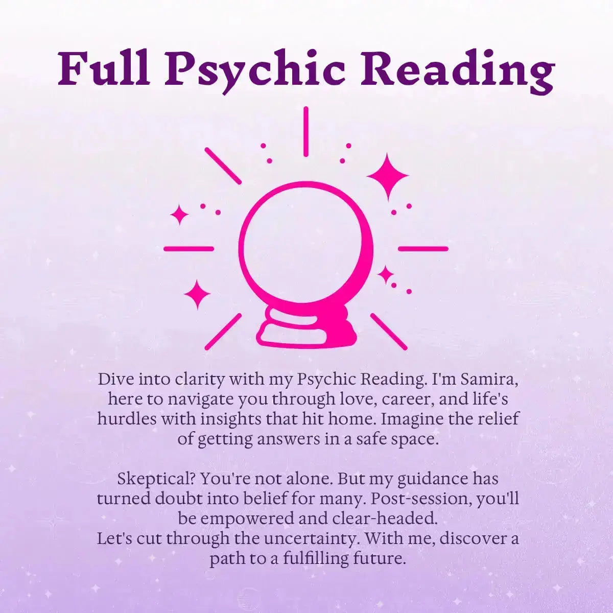 Full Psychic Reading by Samira thumbnail-image-5