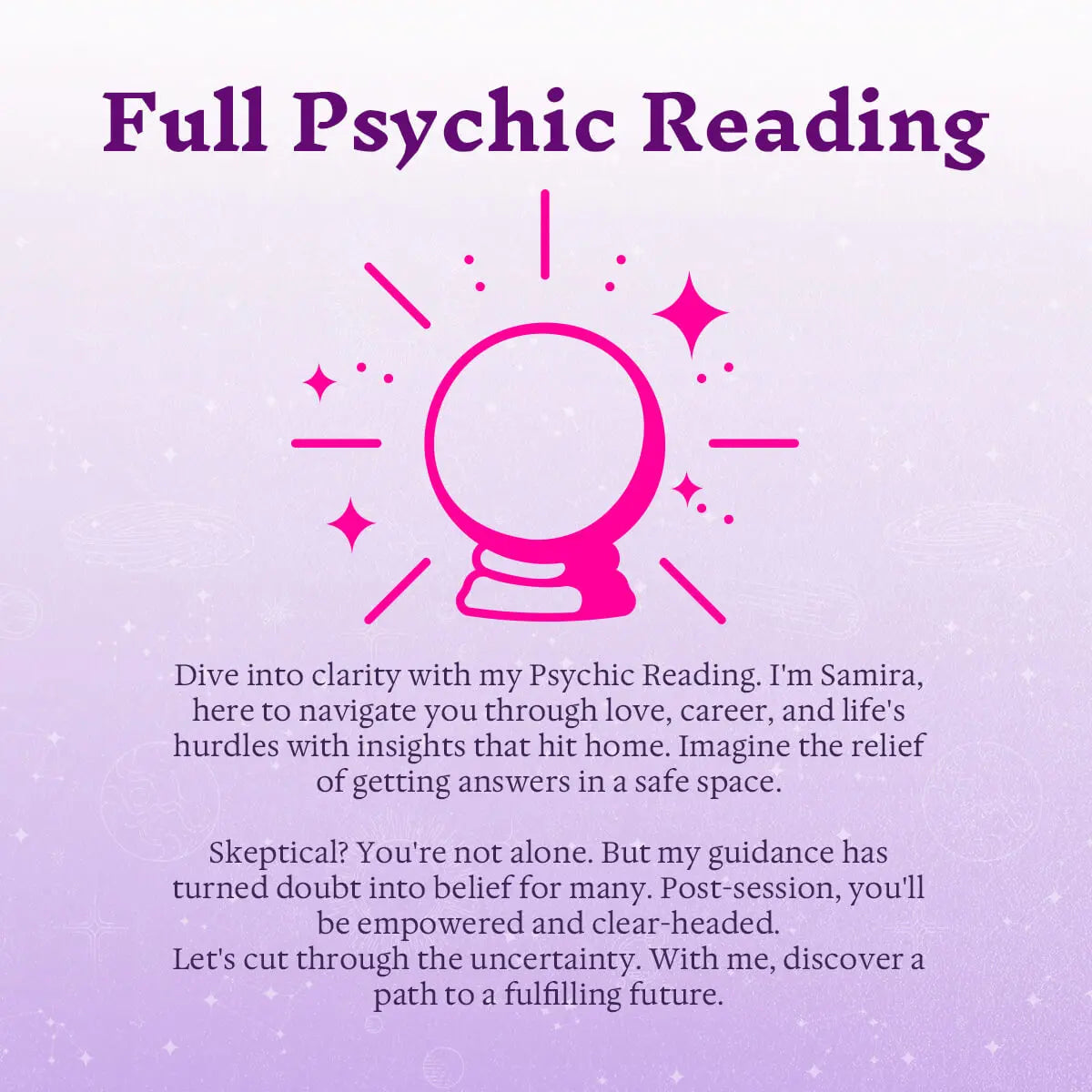 Full Psychic Reading by Samira Psychic Samira