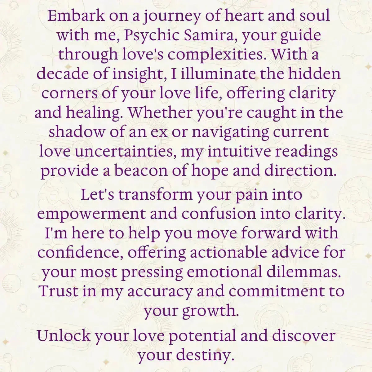 Full Psychic Reading by Samira thumbnail-image-6